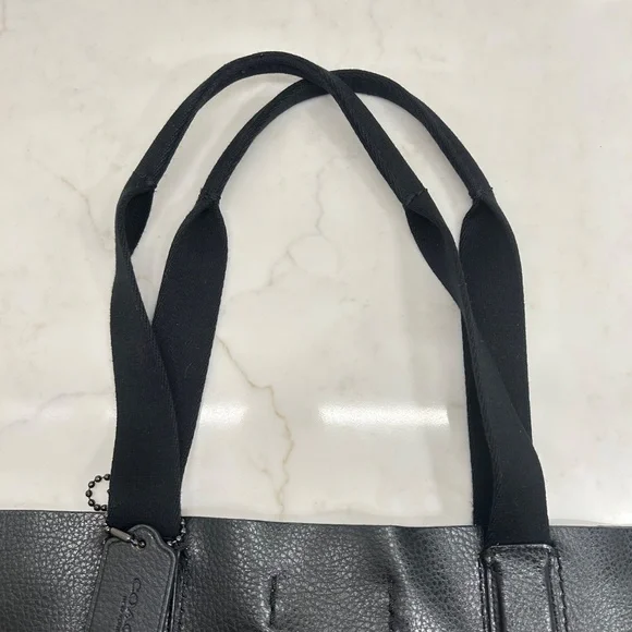 Coach Derby Tote - Black Pebble Leather - Hudson Yards Limited Edition - Picture 6 of 10